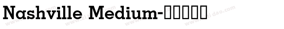 Nashville Medium字体转换